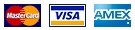 MasterCard, Visa, American Express aceptada